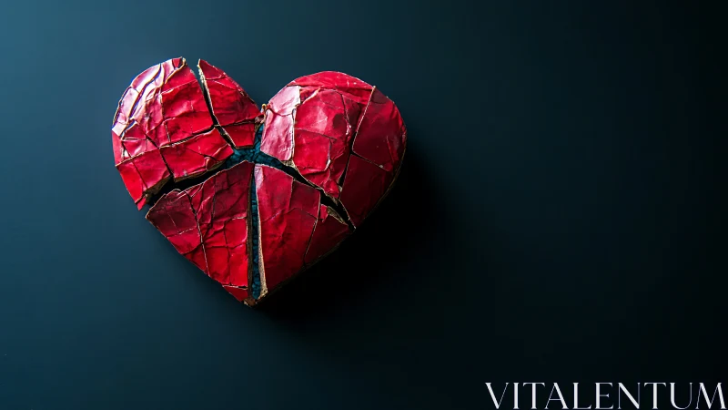 Segmented Cardiac Form Against Deep Teal Ground.