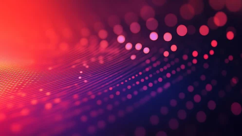 Vibrant Abstract Background with Glowing Dots and Lines.