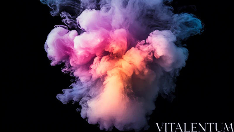 Color-cloud cosmos billows outward in radiant soft focus