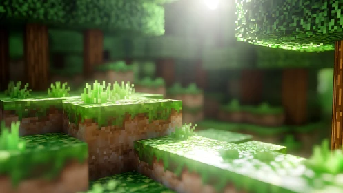 Minecraft World: Enchanted Forest Discovery.