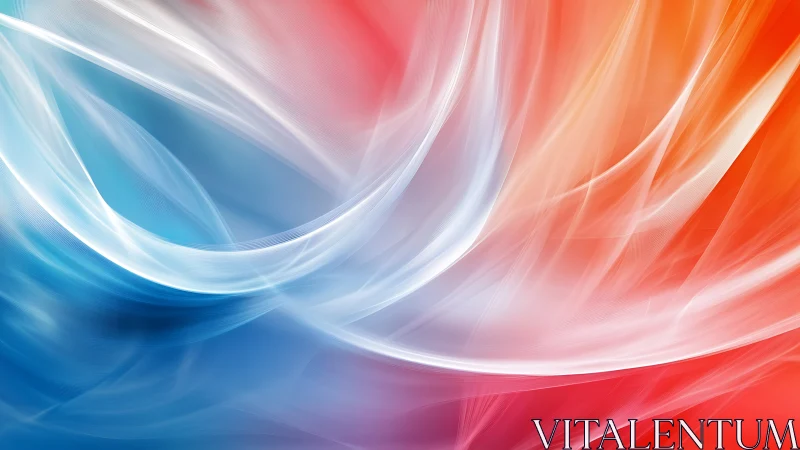 Chromatic wind ribbons swirling through fire and frost.