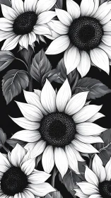 Monochromatic Sunflower Cluster: Detailed Botanical Study