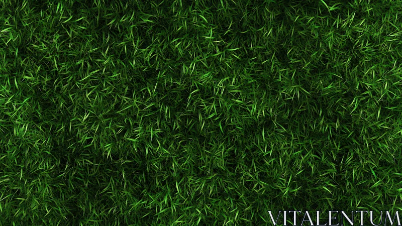 Lush emerald grass texture with layered organic blades.