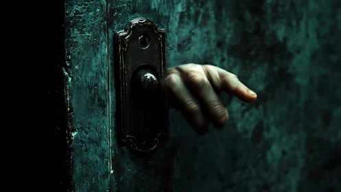 Midnight knuckles slip through the rusted door’s keyhole
