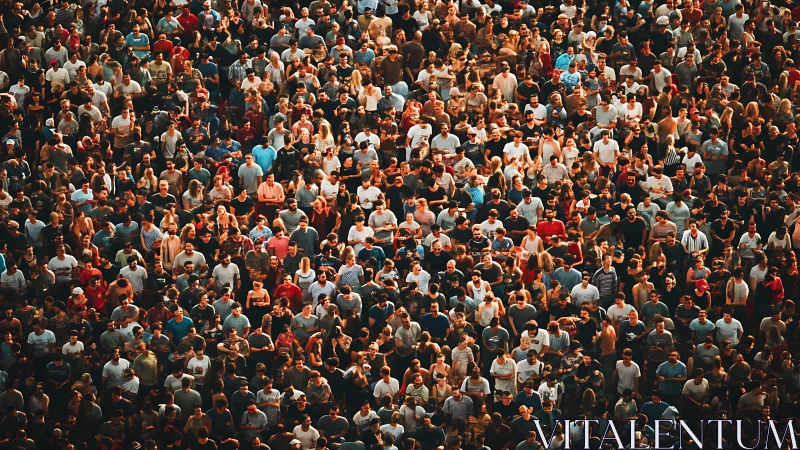 Dense crowd of people gathered at large outdoor event.