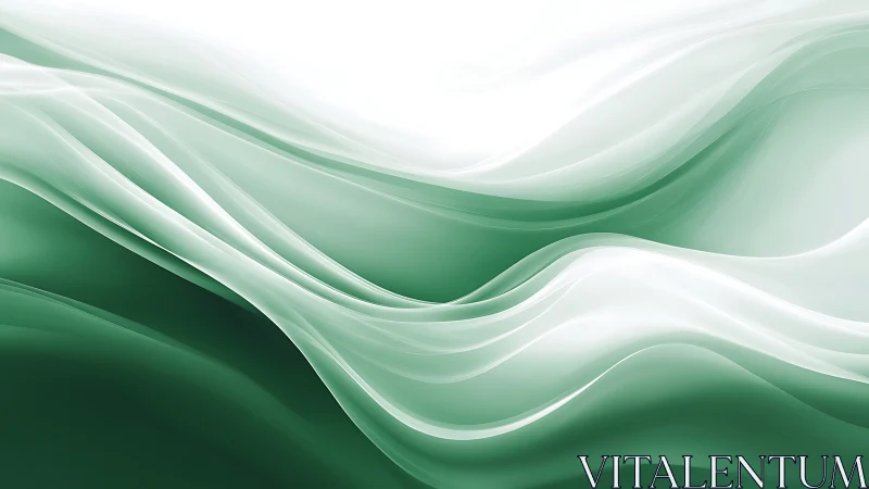 Layered translucent waveforms render smooth teal tonal gradients