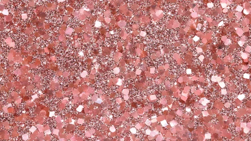 Rose quartz glitter cascade shimmering in playful chaos.