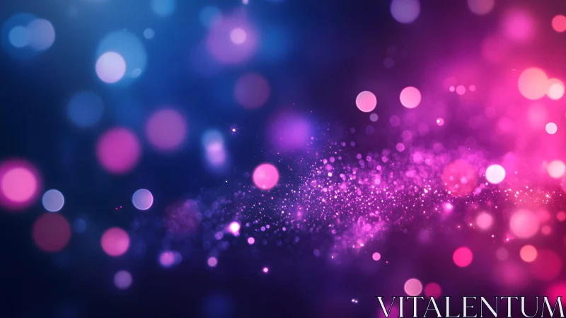 Vibrant abstract bokeh lights with sparkling glitter effect.