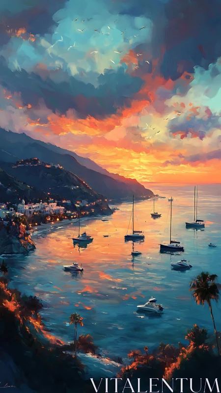 Harbor of molten sunsets and drifting twilight sails.