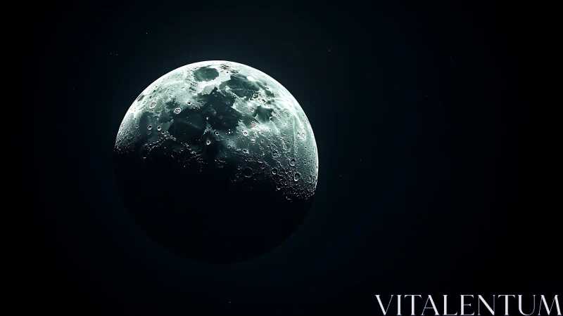 Lunar terminator close-up reveals cratered topology in stark relief