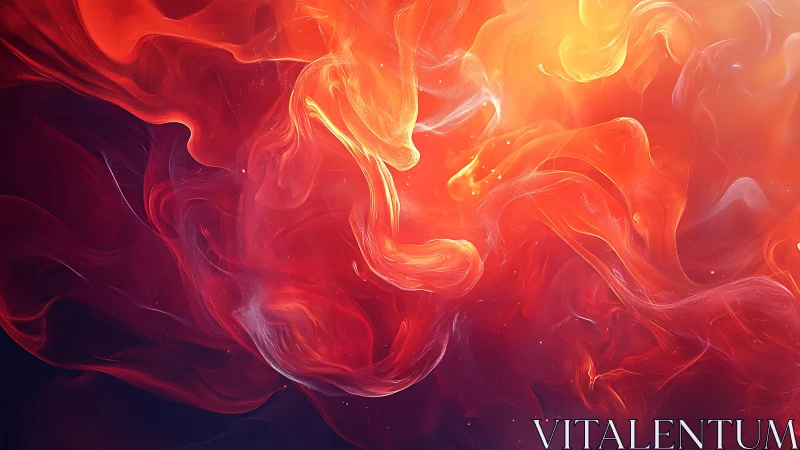 Flowing Fire: Dynamic Abstract Flames Dance in Vibrant Color