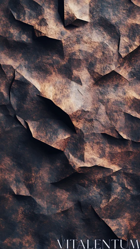 Layered stone texture suggests weathered, folded terrain.