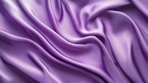 Flowing Purple Silk Fabric in Motion