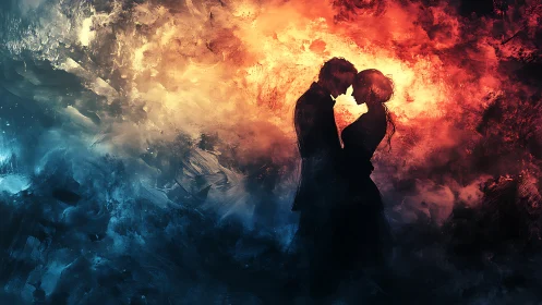 Lovers in Cosmic Embrace: Fire and Ice Duality.
