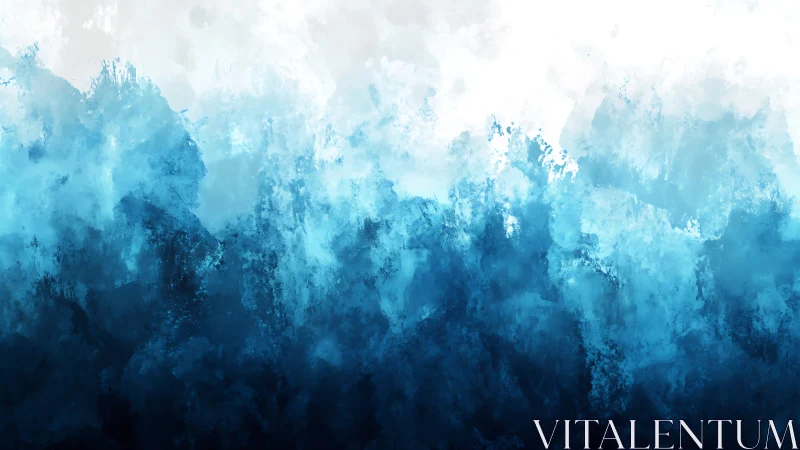 Abstract blue gradient texture with layered brush strokes.