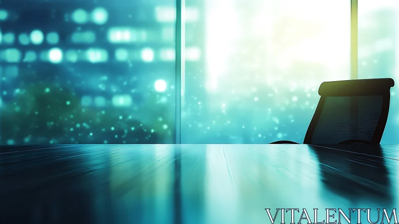 Solitary Vigil: Where Silicon Meets Skyline.