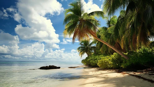 Tropical Littoral Ecosystem With Cocos Nucifera Phenotype.