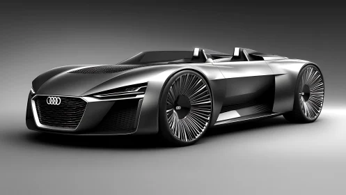 Futuristic Audi roadster concept displays aggressive low stance