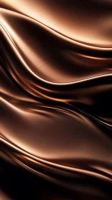 Molten copper satin glides in slow, luminous waves