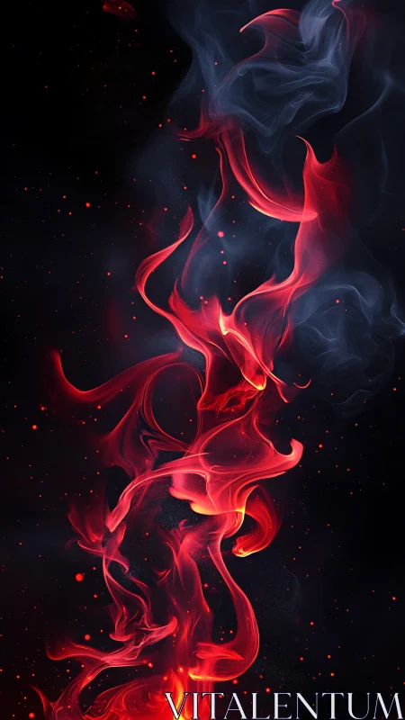 Luminous Red Flames Dancing in Cosmic Darkness