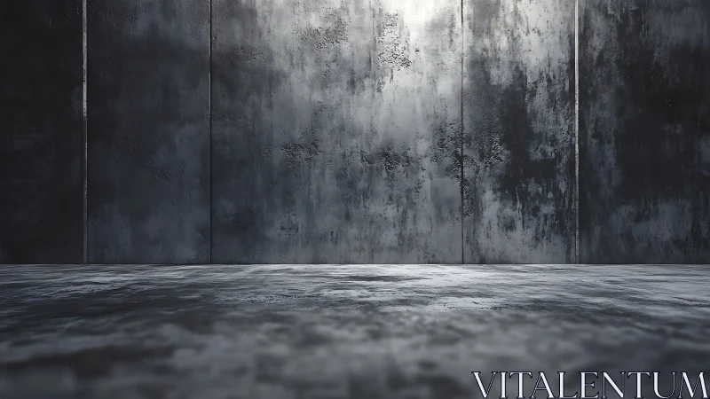 Moody Concrete Room Ready For Bold Creative Moments.