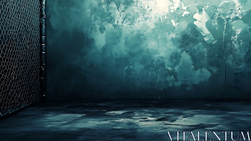 Moody cage corner invites gritty training and bold stories