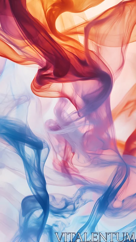 Colorful translucent waves swirl in soft abstract motion.