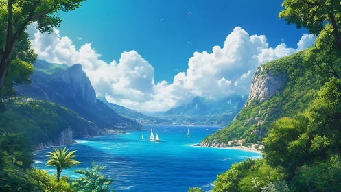 Fjord Paradise: Where Mountains Cradle Cerulean Waters.