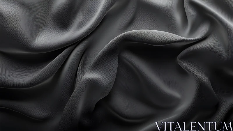 Silk Folds Dancing in Shadow: Luxury Fabric Waves.