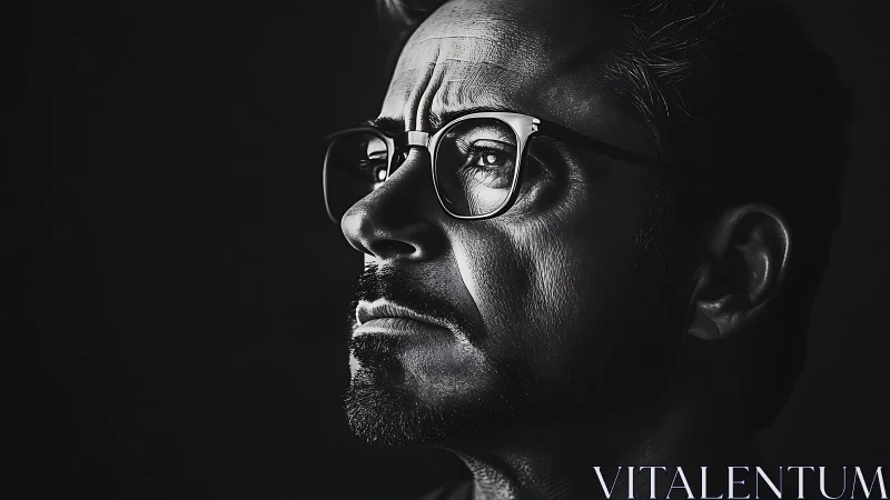 Profiled resolve sharpens under silvered studio shadows