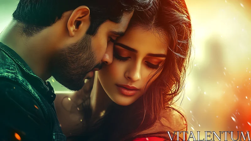 Intimate Cinematic Portrait with Warm Gradient Lighting.