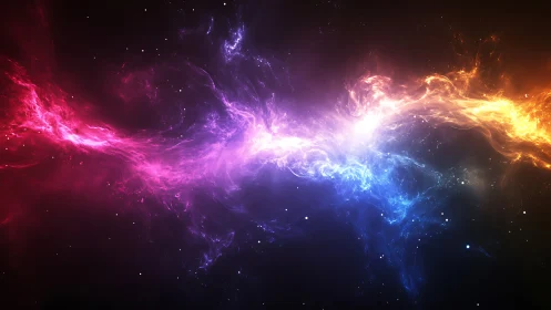 Chromatic nebula stream with vibrant spectral energy flow.