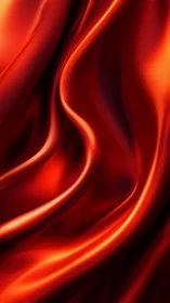 Fluid Red-Orange Gradient with Curved Light Streams.