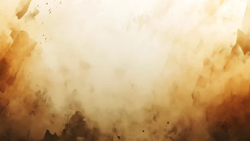 Abstract sepia cloudscape with diffused light gradients