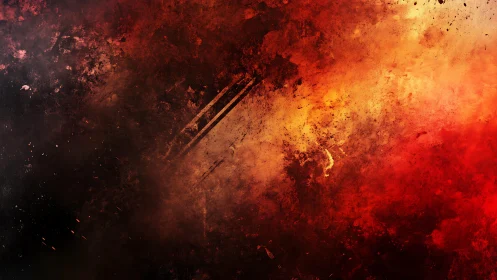 Fiery Abstract Grunge Texture with Bold Red and Black Hues.