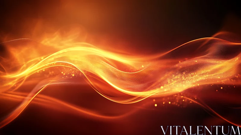 Liquid Golden Waves Dance Through Shadowed Cosmic Depths