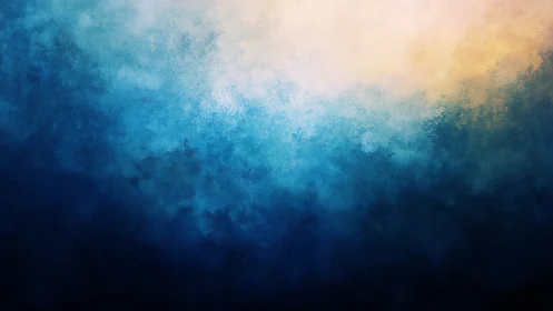 Atmospheric gradient field of diffused cyan to amber light.