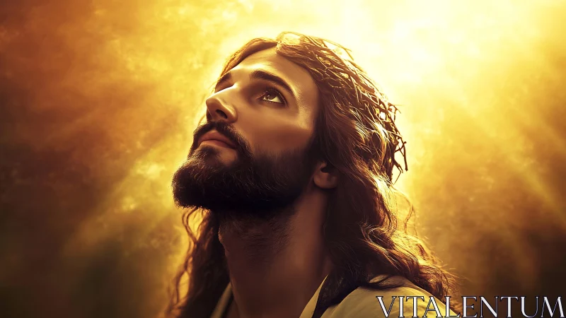 Soft golden light surrounds a contemplative, hopeful figure