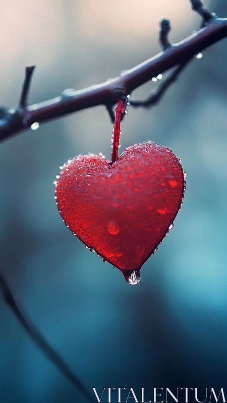 Crystallized Affection: Frozen Heart's Melting Moment.