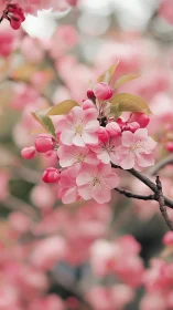 Spring's Gentle Bloom in Soft Pink Splendor.