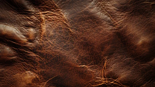 Distressed brown leather texture with rich organic patina.