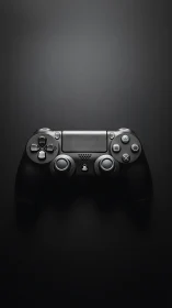 PlayStation 4 Controller Centered Against Neutral Gray Background