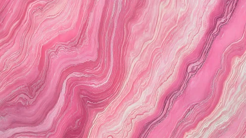 Gentle pink marble waves swirl in soothing layered motion