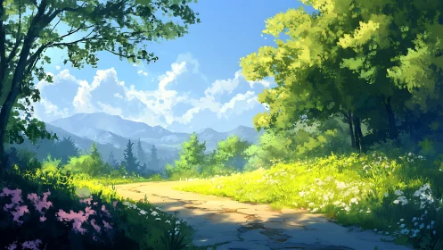 Emerald Valley's Golden Hour Symphony.