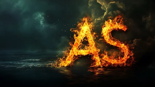 Fire and Water: A Dance of Elemental Contrast.