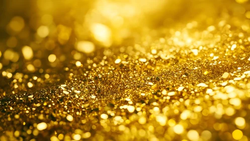 Glitter particles are recorded in a shallow depth macro field