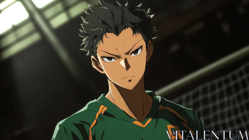 Volleyball resolve hardens beneath arena lights and shadows