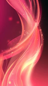 Luminous magenta plasma ribbons with particulate light trails.