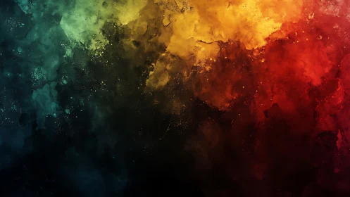 Chromatic nebula gradient with textured pigment clouds.