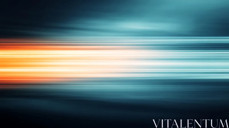 Futuristic light streaks in motion, digital abstract art background.